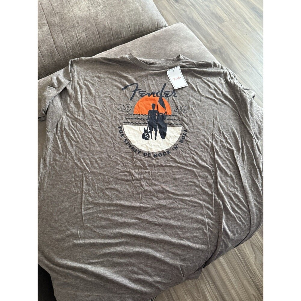 Fender Guitar Men's T-Shirt xxl Olive